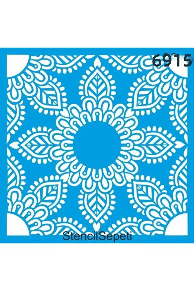 Damask Pattern Stencil Template St6915 30x30 Cm