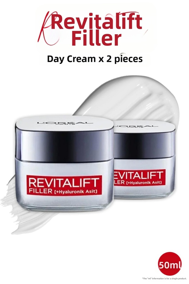 Loreal Paris Revitalift - Hyaluronic Acid Day Cream 50ml x 2 Pieces