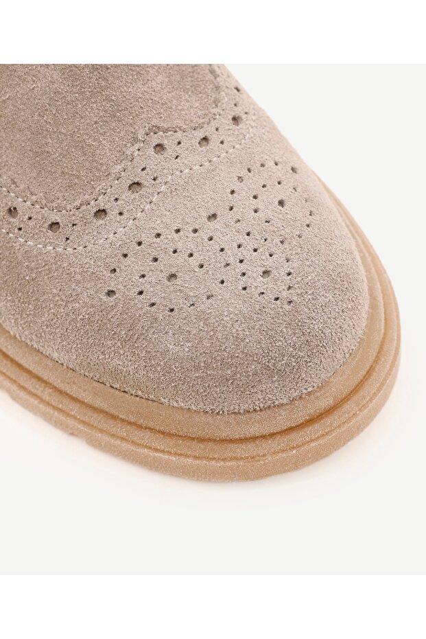 Lastikli Süet Deri Bot - 2