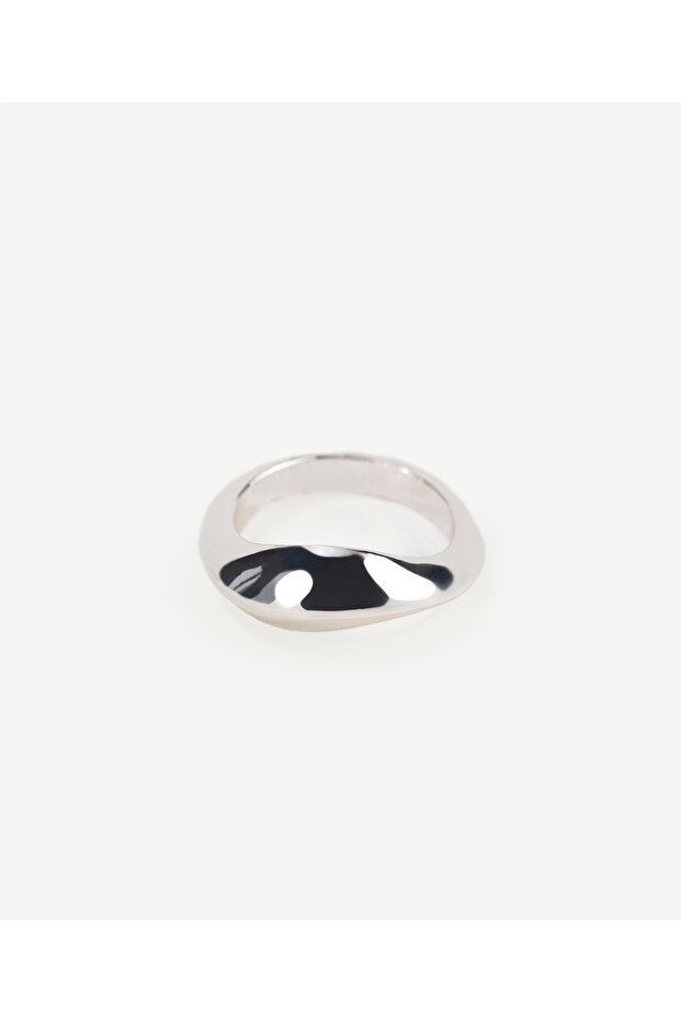 Wave Form Silver Ring - 1