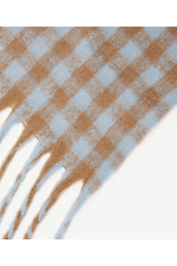 شال منقوش مربع صغير - 2