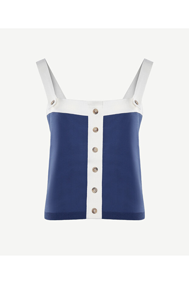 Askılı Triko Blüz - 5