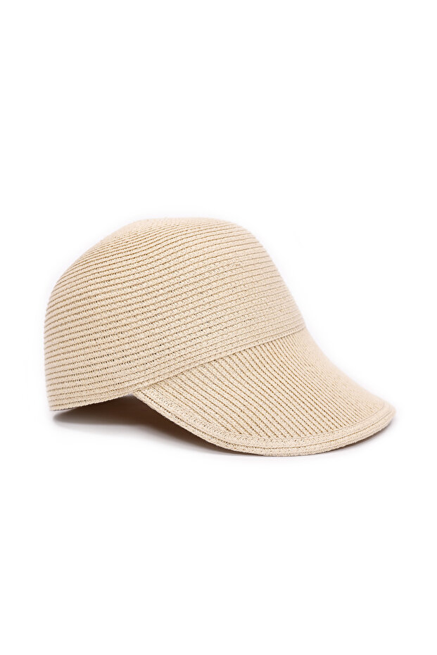 Naturel Hasır Cap Şapka - 2