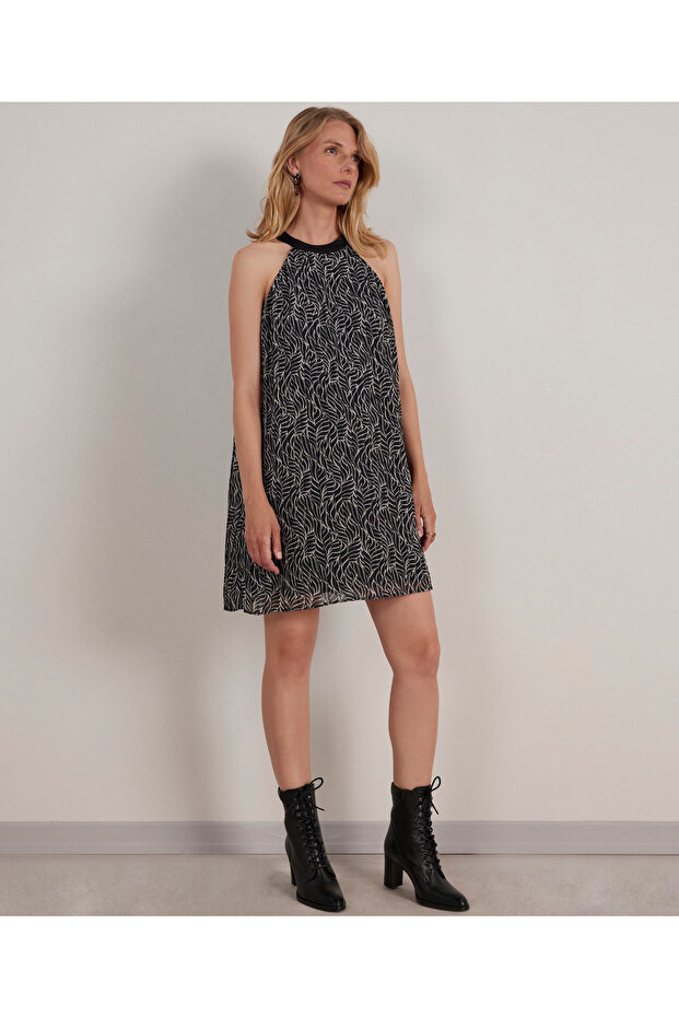 Halter Yaka Elbise - 2