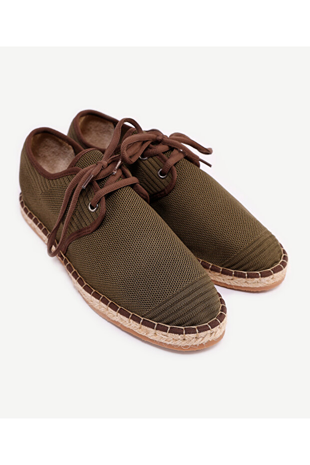 Triko Örme Bağlı Espadril - 4