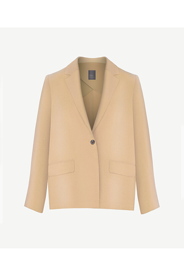 سترة بأكمام طويلة وزر واحد - 4