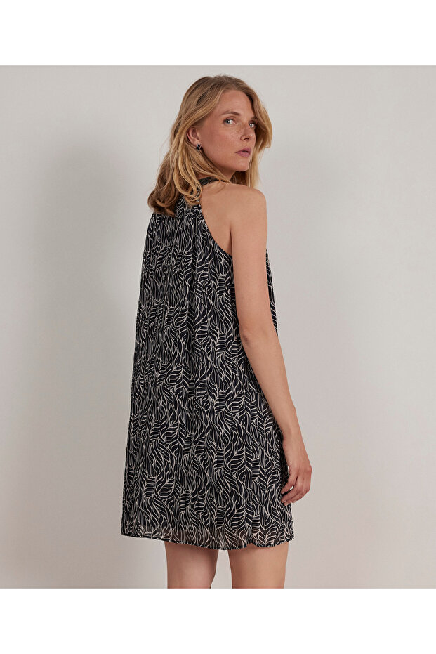 Halter Yaka Elbise - 3