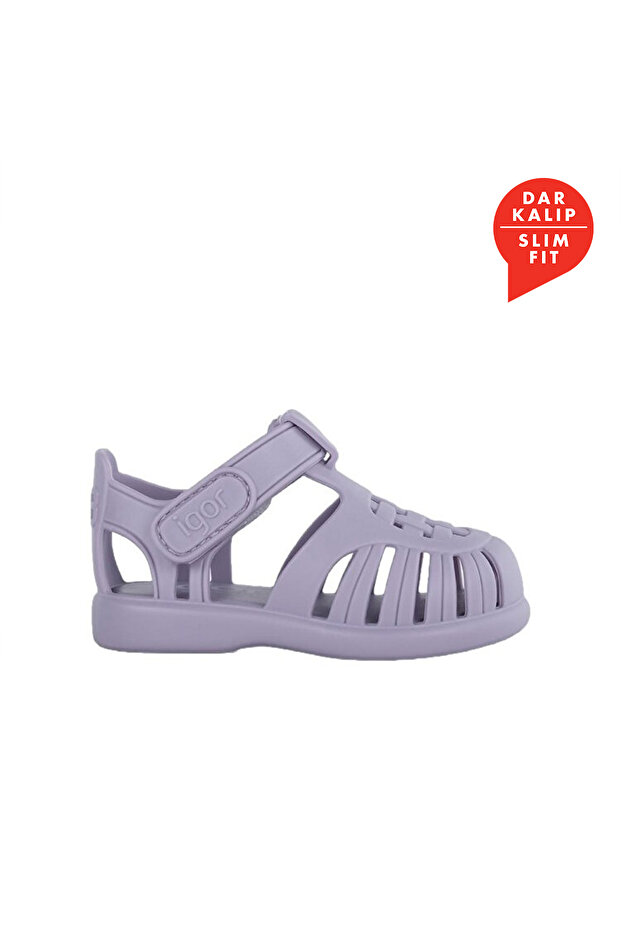 Tobby Solid Çocuk Mor Sandalet - 1