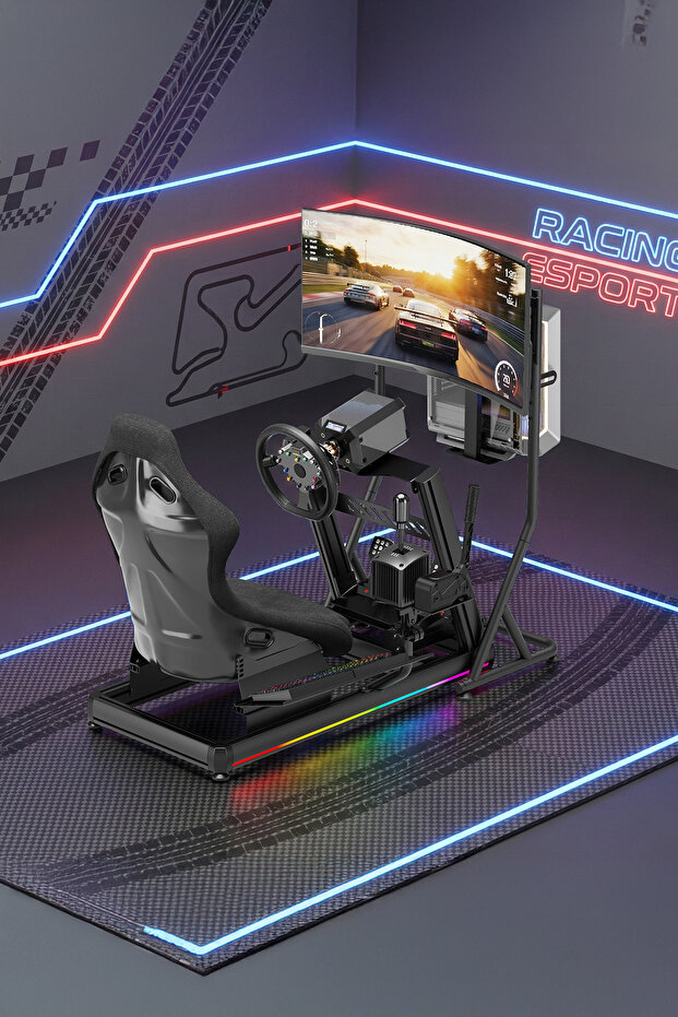 XDrive RGB Aluminum Racing Simulator Cockpit and F1 Seat Bs01 - 3