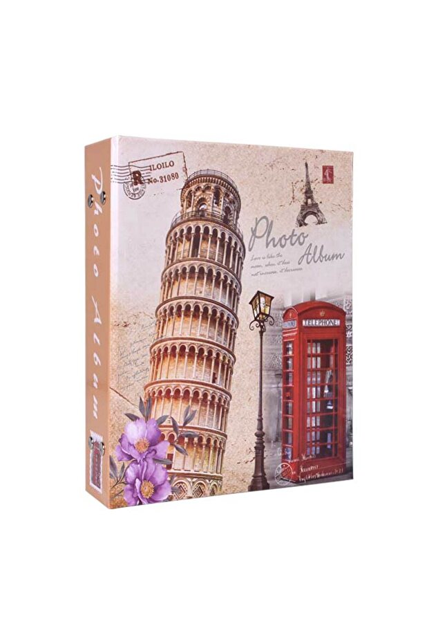 200-Page Leaning Tower of Pisa Patterned 10x15cm Photo Album
