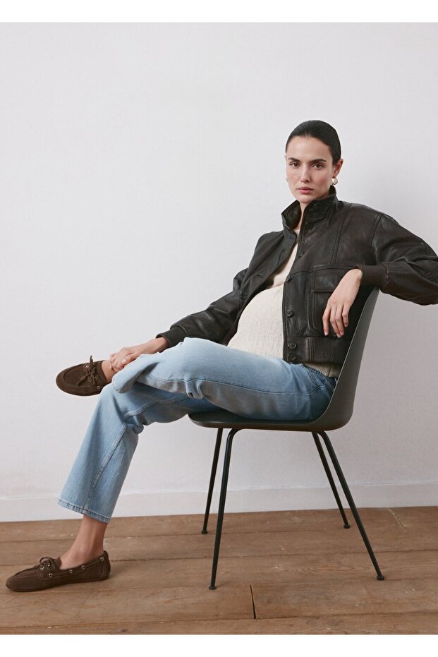 Düz kesim hamile jean - 7