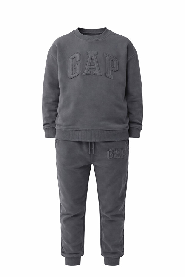 Embossed Lettering Soft Tracksuit Set 2 Yarns – Comfortable and Soft Fabric
