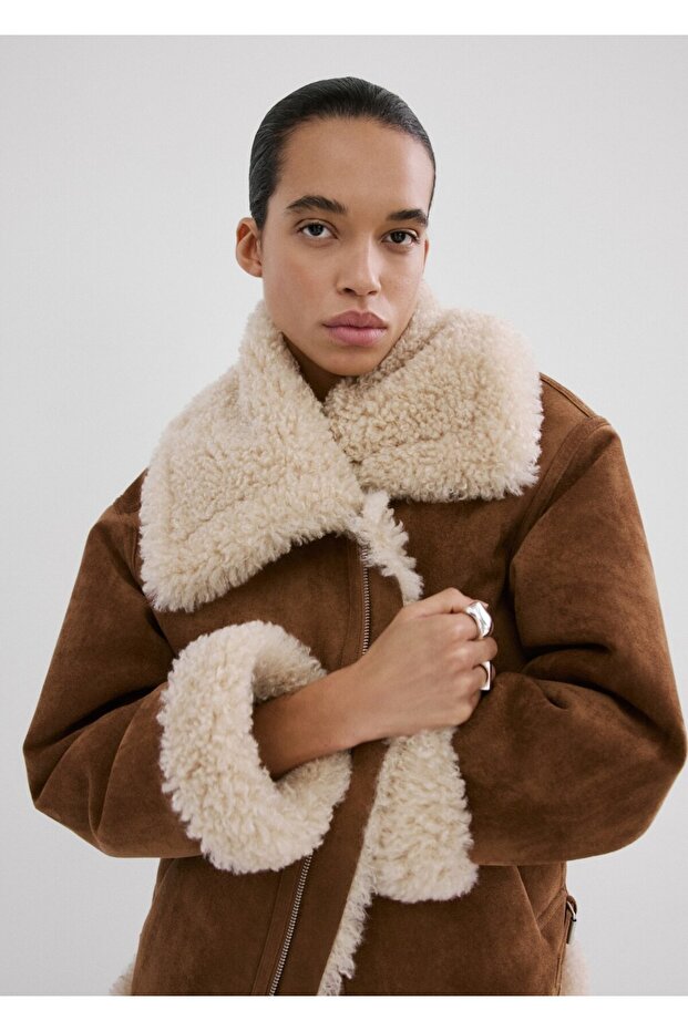 Çift taraflı kürk ceket - 1