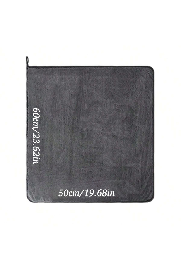 Superfine Fiber 50cm x 60cm Dark gray car microfiber towel, oversized strong absorbent car wash clot