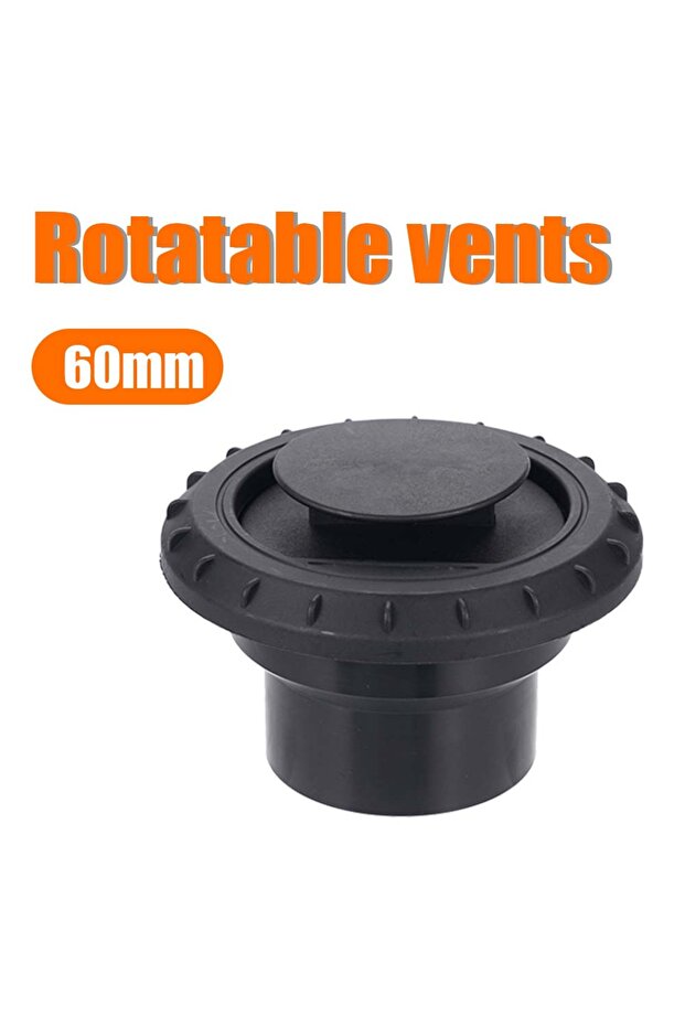 60mm 60mm / 75mm Diesel Heater Duct Ducting Air Vent Outlet Flat Pipe Joiner Connector Rotatable Con