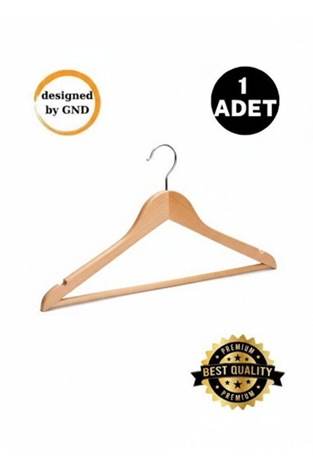 Wooden Clothes Hanger Clothing Rack 1 Piece Fully Varnished