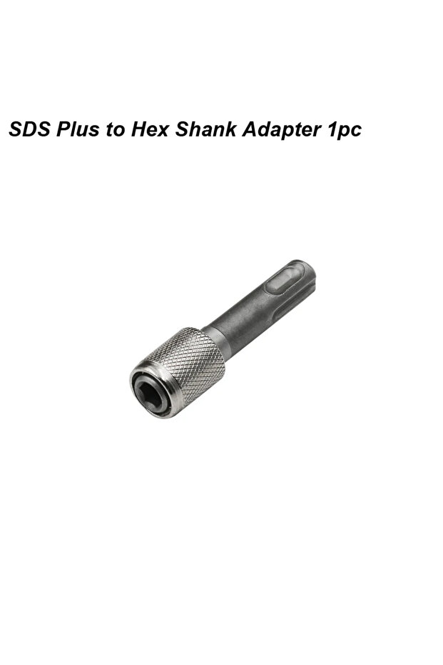 محول SDS سداسي 1 قطعة SDS Plus تحويل إلى محول سداسي الساق 1/4 محول سداسي مطرقة كهربائية Po