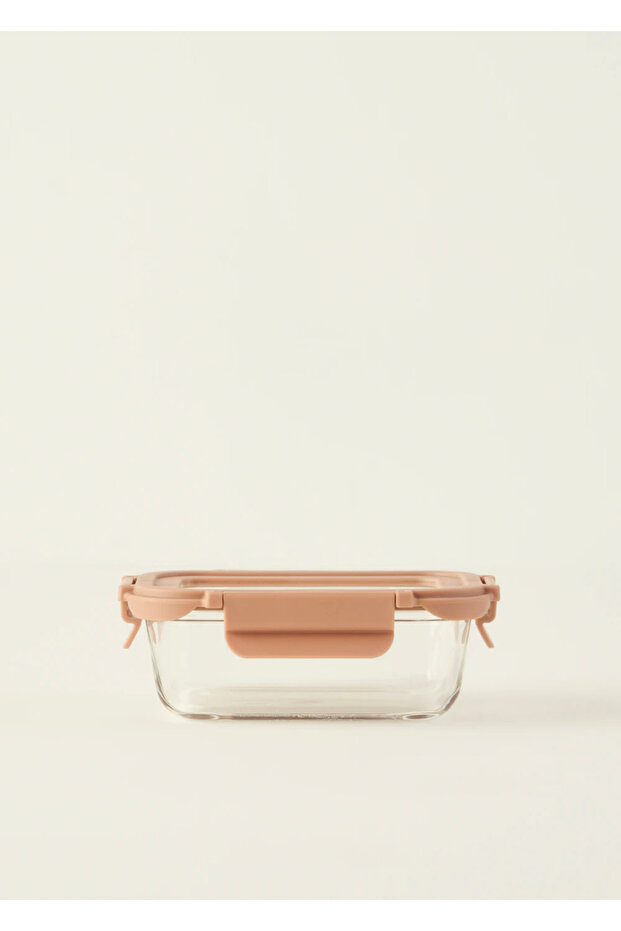 Terra Glass Storage Container Beige (370 Cc)