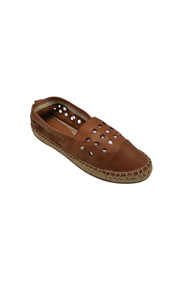 Women's Espadrilles 39, Leather, brown - 1