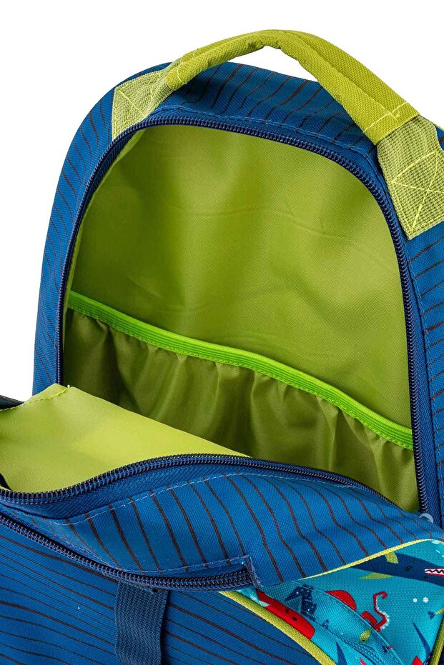 Patterned Backpack Shark - 3