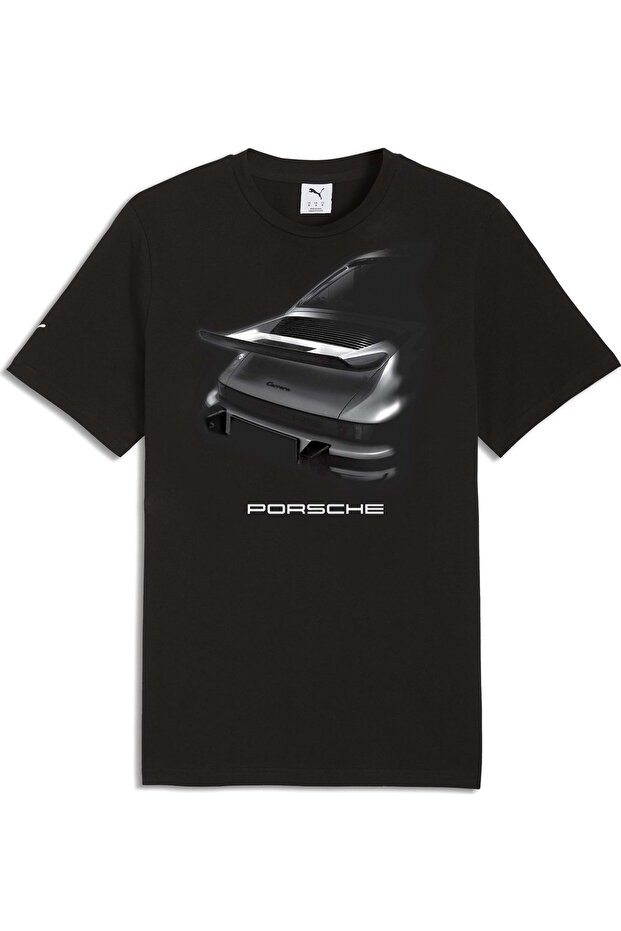 634489 Porsche Graphic Tee 1 T-Shirt Men's T-Shirt Black
