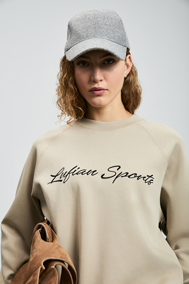 Ander Kadın Örme Sweatshırt Bej - 5