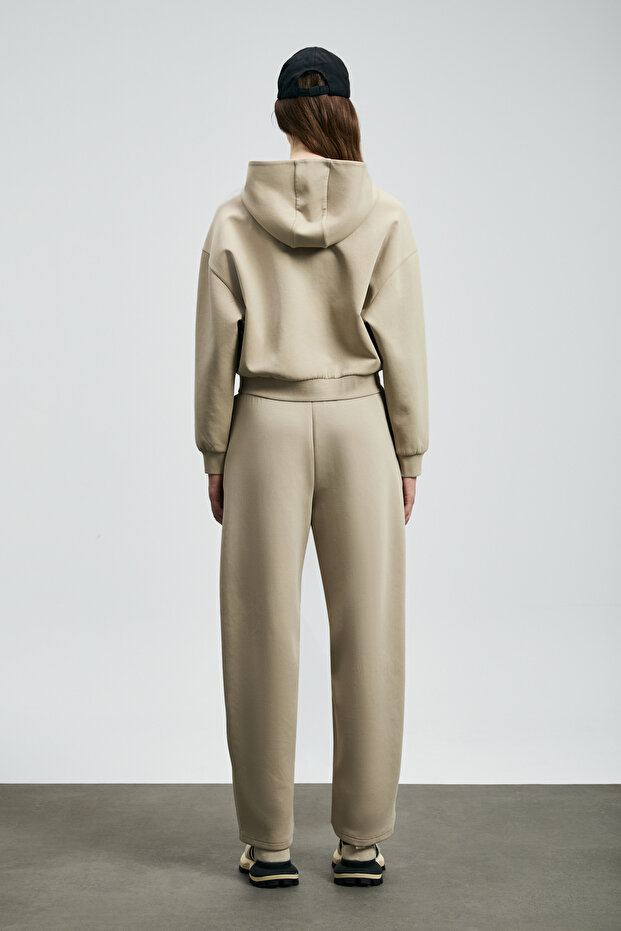 Cara Kadın Örme Sweatshırt Bej - 6