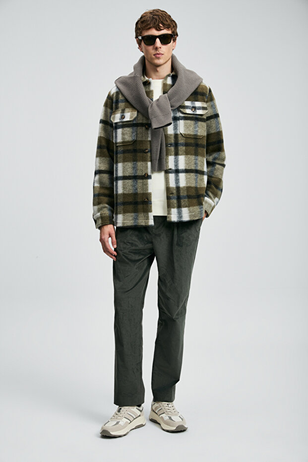 Emir Erkek Basic Gömlek Regular Fit Yeşil - 2