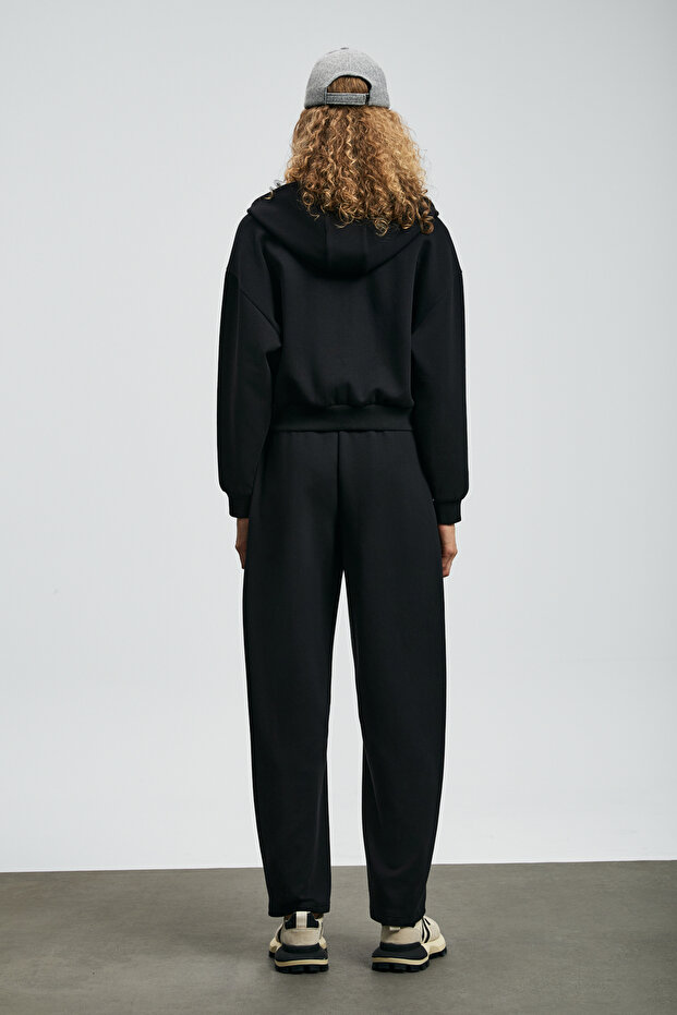 Ada Örme Kadın Eşofman Altı Siyah - 6