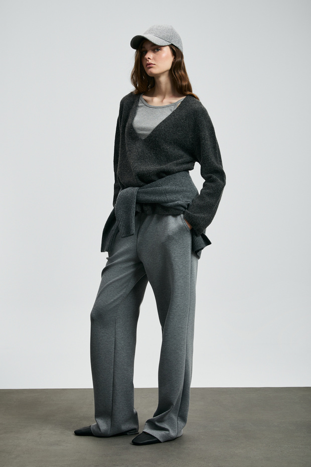 Moon Örme Kadın Eşofman Altı Gri - 3