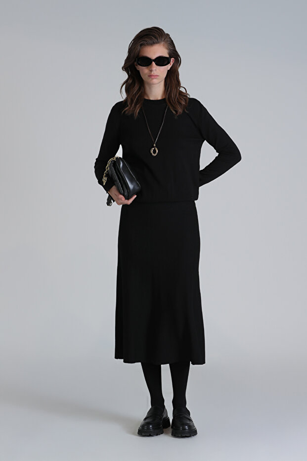 Anna Kadın Etek Siyah - 4