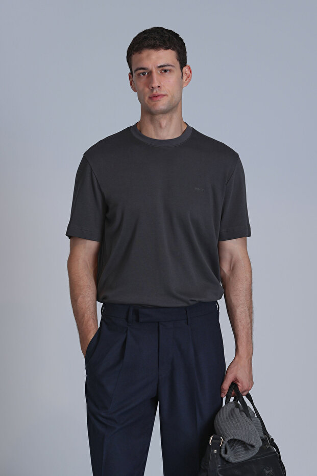 Casa Erkek Basic Tişört Haki - 5