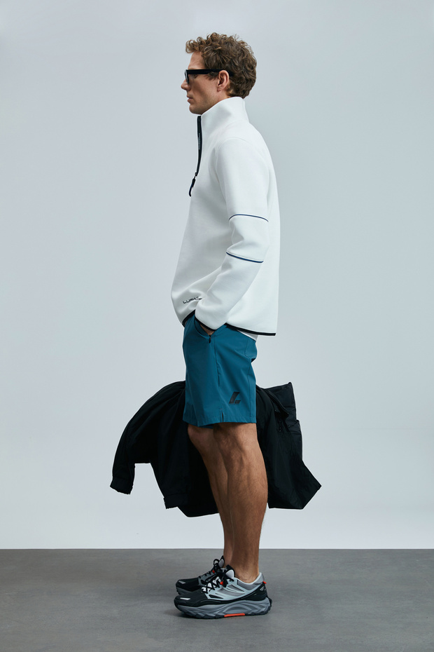 Second Erkek Şort Eşofman Mavi - 1