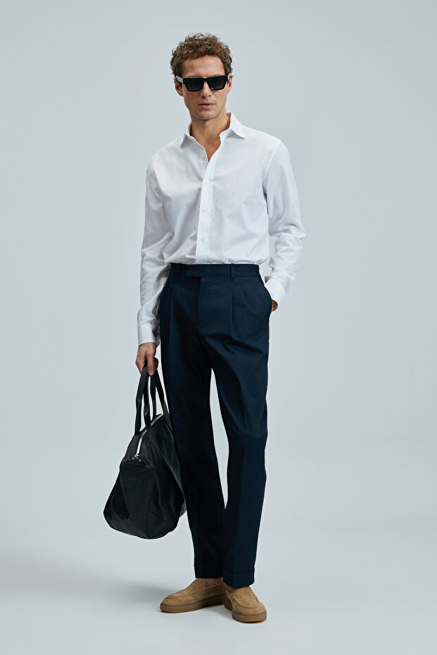 Danıel Erkek Basic Gömlek Regular Fit Beyaz - 2