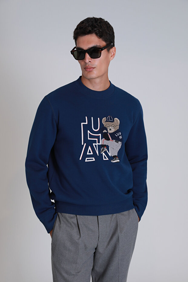 Pıtcher Erkek Sweatshirt Saks - 5