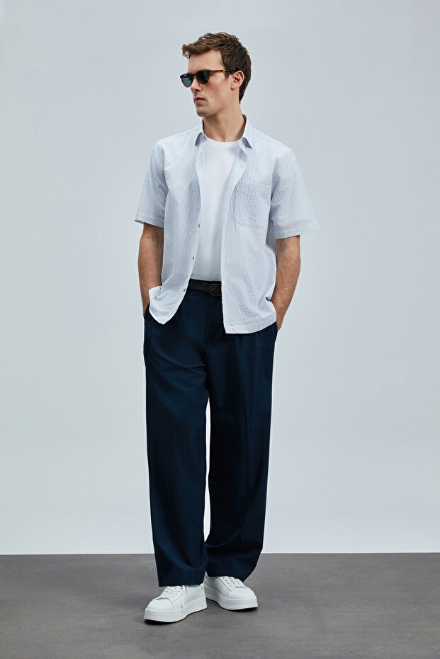 Kamer Erkek Basic Gömlek Regular Fit Lacivert - 5