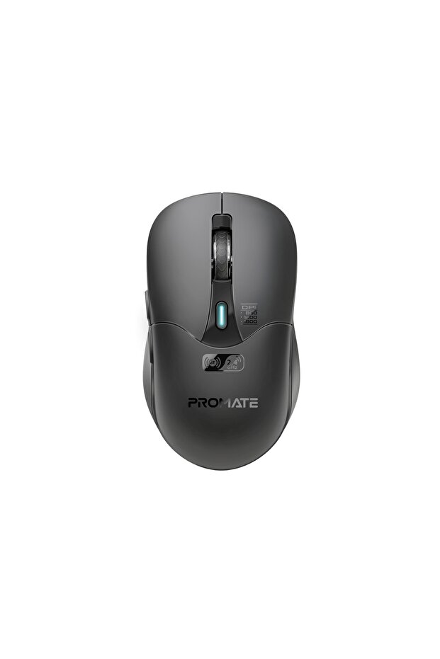 SAMO Wireless Ergonomic Mouse - 500mAh, Bluetooth & 2.4GHz, 1600 DPI, Black