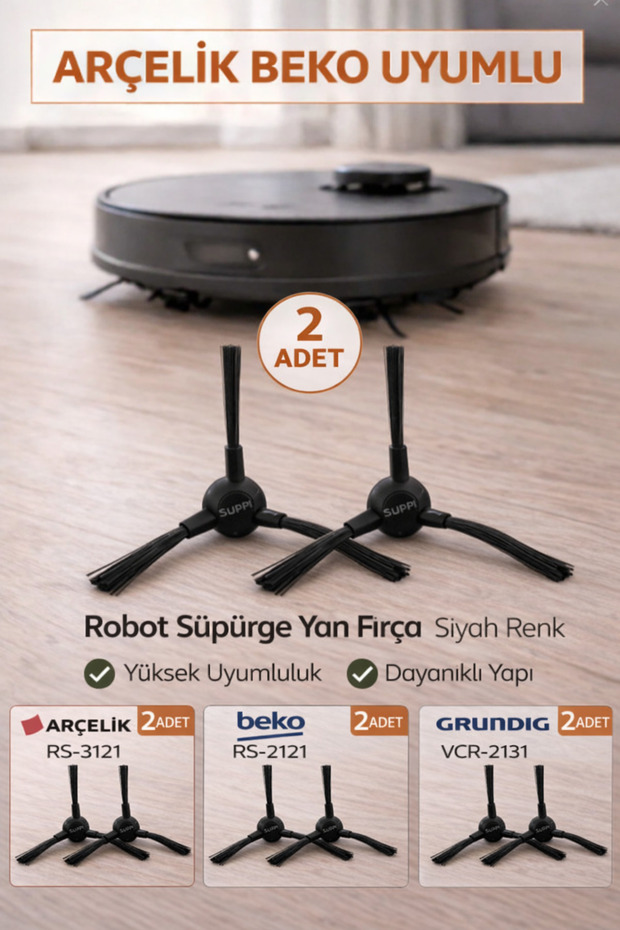 Rs-2121 Gyro Robot - 2 فرشاة جانبية للمكنسة الكهربائية الأصلية