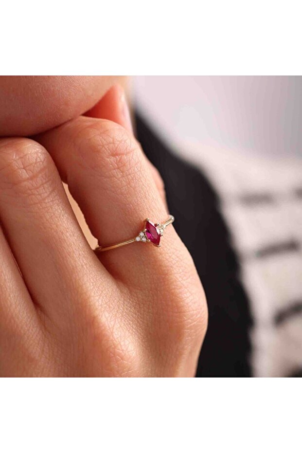 Ruby Markiz Yüzük - 2