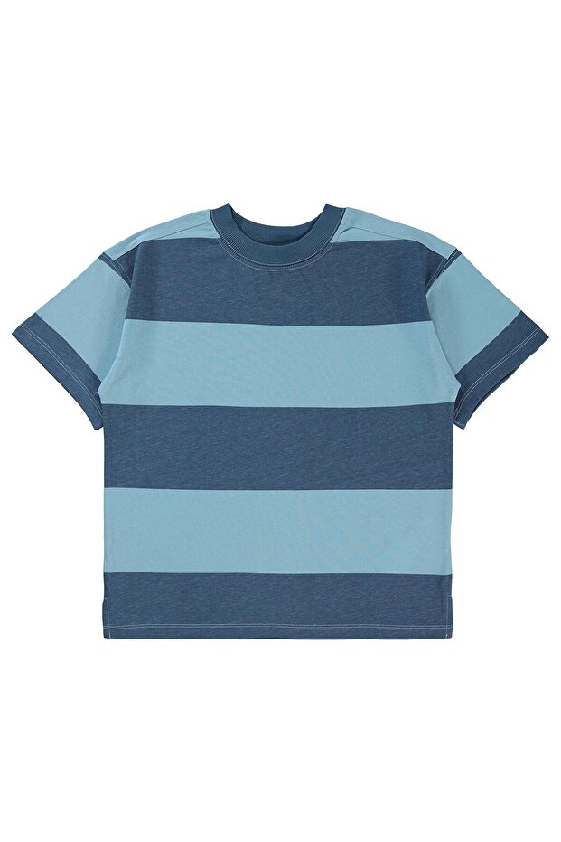 Boy's T-Shirt 6-9 Years Indigo
