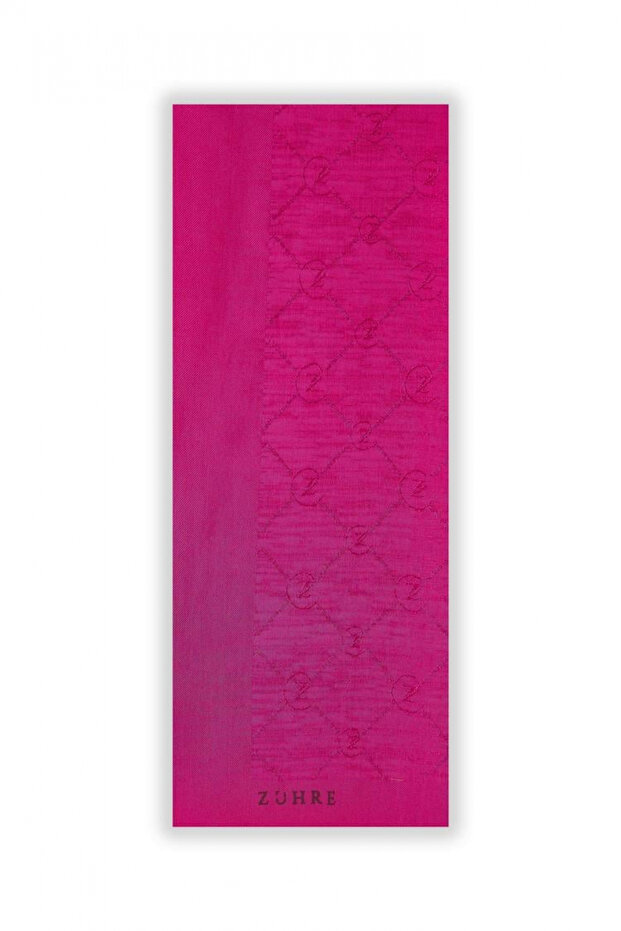 Koza Z Monogram Fuchsia Shawl 0014
