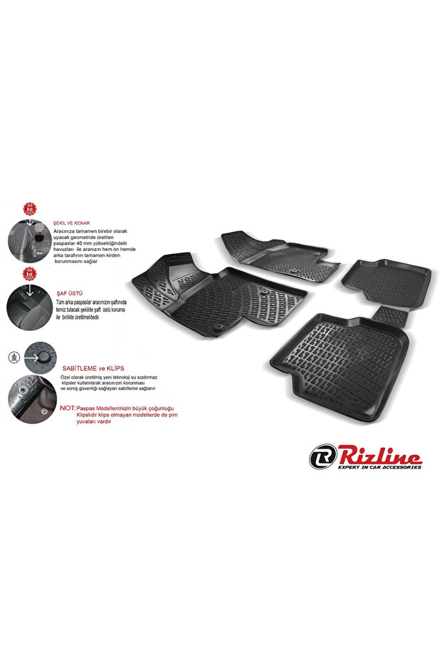 Ford C-Max 2003-2010 3D Havuzlu Paspas - 2