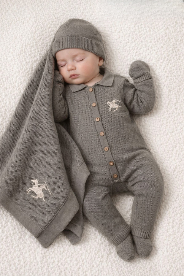 Luxury Knit Baby Boy Hospital Take-Home Set – Premium Baby Boy Gift Box