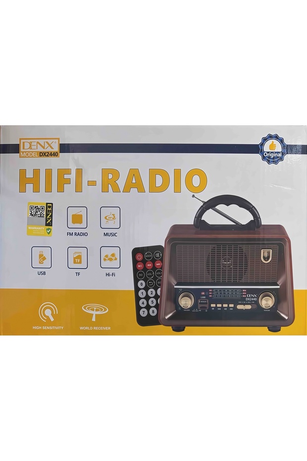 مكبر صوت عالي الدقة مزود براديو FM من دينكس، ومشغل MP3 عبر منفذ USB وبطاقة TF، وجهاز استقبال عالي الحساسية، وجهاز تحكم عن بعد، طراز DX2440