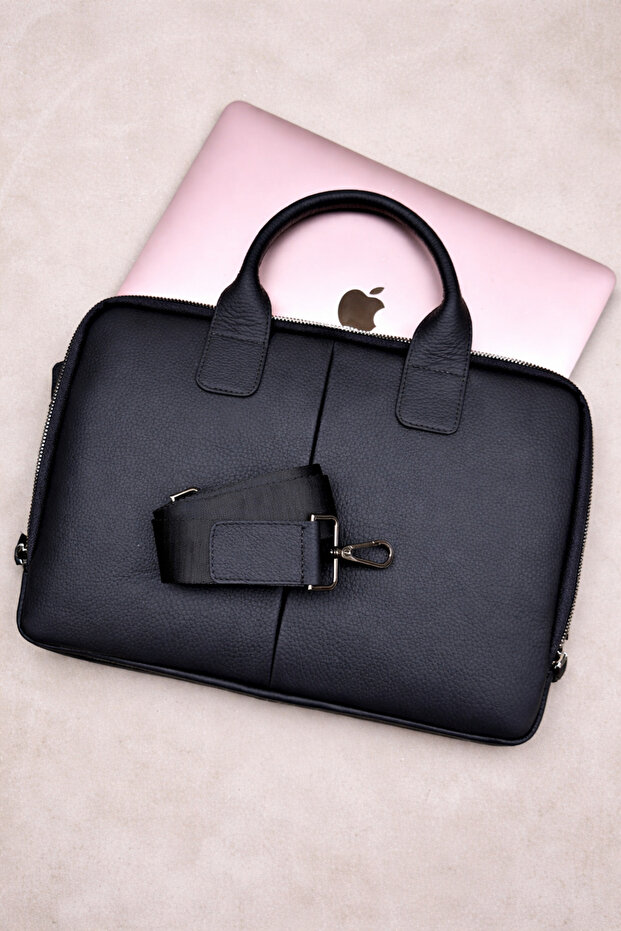 Genuine Leather Laptop Men's Briefcase & 2136 with 13 Inch Laptop Compartment