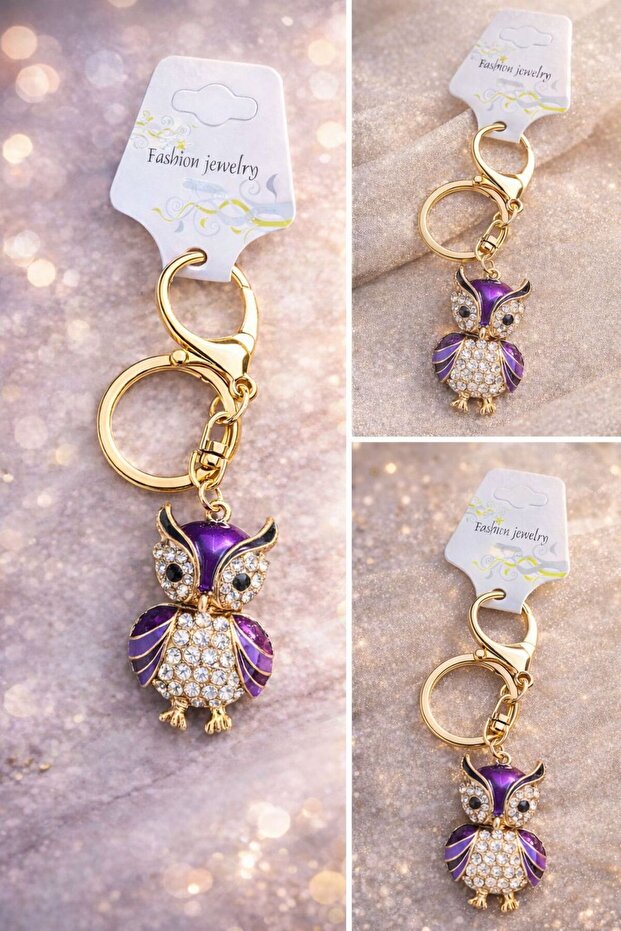Gift Keychain with Stone Engraving