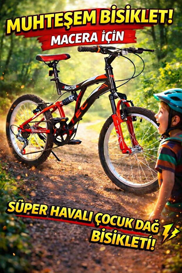 Master 20" Çift Amortisörlü Bisiklet 7 Vites - 1