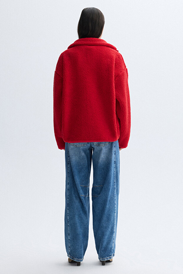 OVERSIZE PELÜŞ BOMBER CEKET - 2