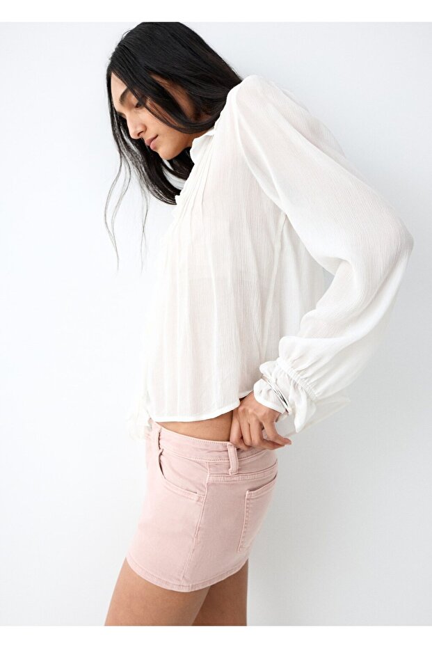 Düşük bel mini şort - 6