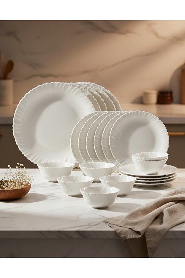 Dinnerware Set 20 Pcs, Elevate Your Dining Experience Dinnerware Set (PLAIN WARE) - 2